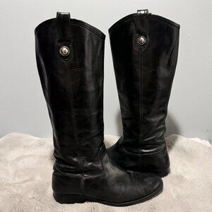Frye Melissa Lug Button Tall Riding Boots Size 7.5